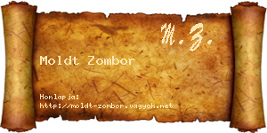 Moldt Zombor névjegykártya